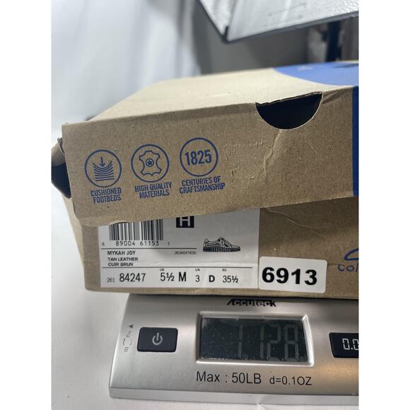 Clarks Collection Shoes Womens Size 5.5 Tan Mykah Joy Zip Sneakers New Box - Picture 14 of 14